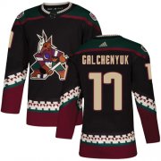 Wholesale Cheap Adidas Coyotes #17 Alex Galchenyuk Black Alternate Authentic Stitched NHL Jersey