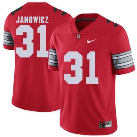 Wholesale Cheap Ohio State Buckeyes 31 Vic Janowicz Red 2018 Spring Game College Football Limited Jersey