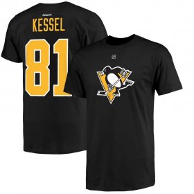 Wholesale Cheap Pittsburgh Penguins #81 Phil Kessel Reebok Alternate Name & Number T-Shirt Black