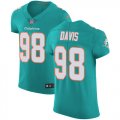 Wholesale Cheap Nike Dolphins #98 Raekwon Davis Aqua Green Team Color Men's Stitched NFL Vapor Untouchable Elite Jersey