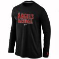 Wholesale Cheap Los Angeles Angels Long Sleeve MLB T-Shirt Black