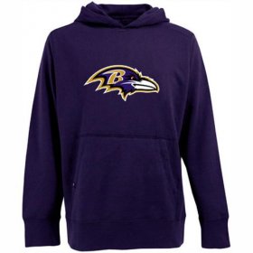 Wholesale Cheap Antigua Baltimore Ravens Signature Pullover Hoodie Purple