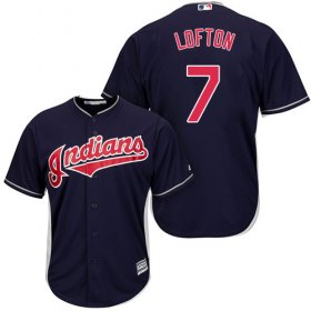Wholesale Cheap Indians #7 Kenny Lofton Navy Blue Alternate Stitched Youth MLB Jersey