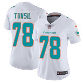 Wholesale Cheap Nike Dolphins #78 Laremy Tunsil White Women\'s Stitched NFL Vapor Untouchable Limited Jersey