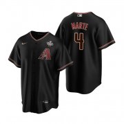 Men's Arizona Diamondbacks #4 Ketel Marte Black 2023 World Series Cool Base Stitched Baseball Jersey