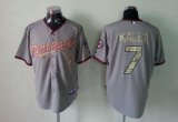 Wholesale Cheap Twins #7 Joe Mauer Grey USMC Cool Base Stitched MLB Jersey