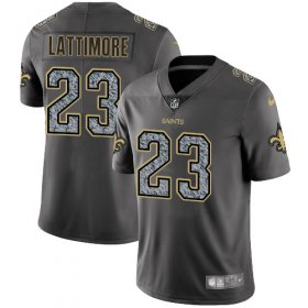 Wholesale Cheap Nike Saints #23 Marshon Lattimore Gray Static Youth Stitched NFL Vapor Untouchable Limited Jersey