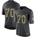 Wholesale Cheap Nike Broncos #70 Ja'Wuan James Black Men's Stitched NFL Limited 2016 Salute to Service Jersey