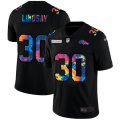 Cheap Denver Broncos #30 Phillip Lindsay Men's Nike Multi-Color Black 2020 NFL Crucial Catch Vapor Untouchable Limited Jersey