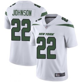 Wholesale Cheap Nike Jets #22 Trumaine Johnson White Men\'s Stitched NFL Vapor Untouchable Limited Jersey