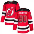 Wholesale Cheap Adidas Devils #90 Marcus Johansson Red Home Authentic Drift Fashion Stitched NHL Jersey