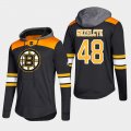 Wholesale Cheap Bruins #48 Matt Grzelcyk Black 2018 Pullover Platinum Hoodie
