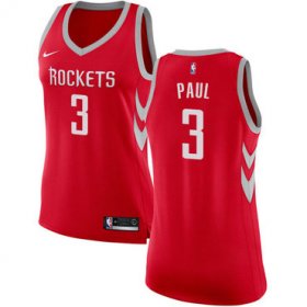 Wholesale Cheap Nike Houston Rockets #3 Chris Paul Red Women\'s NBA Swingman Icon Edition Jersey