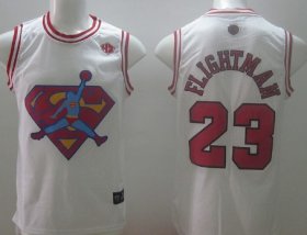 Wholesale Cheap Chicago Bulls #23 Flightman White Swingman Jersey