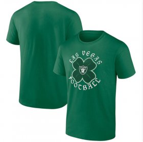 Wholesale Cheap Men\'s Las Vegas Raiders Kelly Green St. Patrick\'s Day Celtic T-Shirt
