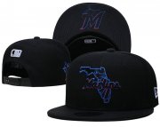 Wholesale Cheap Miami Marlins Stitched Snapback Hats 004