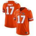 Wholesale Cheap Florida Gators Orange #17 Kadarius Toney Football Player Performance Jersey