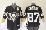 Wholesale Cheap Penguins #87 Sidney Crosby Black Stitched NHL Jersey
