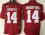 Wholesale Cheap Men's Oklahoma Sooners #14 Sam Bradford Red College Football Nike Jersey