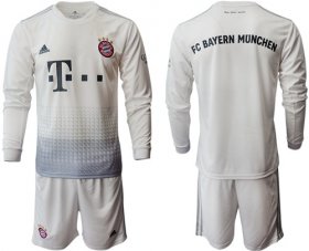 Wholesale Cheap Bayern Munchen Blank Away Long Sleeves Soccer Club Jersey