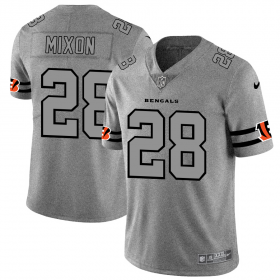Wholesale Cheap Cincinnati Bengals #28 Joe Mixon Men\'s Nike Gray Gridiron II Vapor Untouchable Limited NFL Jersey