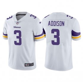 Wholesale Cheap Men\'s Minnesota Vikings #3 Jordan Addison White Vapor Untouchable Stitched Jersey