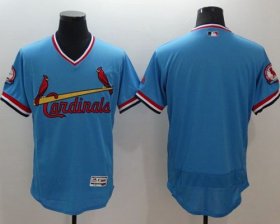 Wholesale Cheap Cardinals Blank Light Blue Flexbase Authentic Collection Cooperstown Stitched MLB Jersey