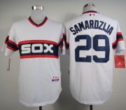 Wholesale Cheap White Sox #29 Jeff Samardzija White Alternate Home Cool Base Stitched MLB Jersey