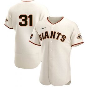 Wholesale Cheap Men\'s San Francisco Giants #31 LaMonte Wade Jr Cream 2021 Home Player Jersey