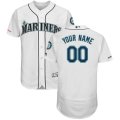 Wholesale Cheap Seattle Mariners Majestic Home Flex Base Authentic Collection Custom Jersey White