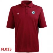Wholesale Cheap Adidas Chelsea FC Textured Solid Performance Polo Red