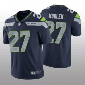 Wholesale Cheap Men\'s Seattle Seahawks #27 Tariq Woolen Navy Vapor Untouchable Stitched Football Jersey