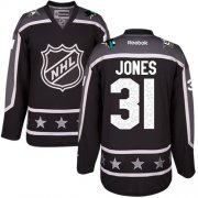 Wholesale Cheap Sharks #31 Martin Jones Black 2017 All-Star Pacific Division Stitched NHL Jersey