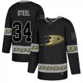 Wholesale Cheap Adidas Ducks #34 Sam Steel Black Authentic Team Logo Fashion Stitched NHL Jersey