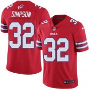 Wholesale Cheap Nike Bills #32 O. J. Simpson Red Youth Stitched NFL Limited Rush Jersey