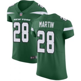 Wholesale Cheap Nike Jets #28 Curtis Martin Green Team Color Men\'s Stitched NFL Vapor Untouchable Elite Jersey