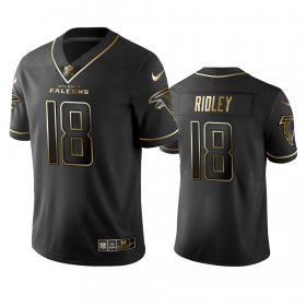 Wholesale Cheap Falcons #18 Calvin Ridley Men\'s Stitched NFL Vapor Untouchable Limited Black Golden Jersey