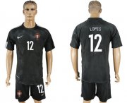 Wholesale Cheap Portugal #12 Lopes Away Soccer Country Jersey