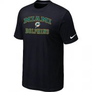 Wholesale Cheap Nike NFL Miami Dolphins Heart & Soul NFL T-Shirt Black