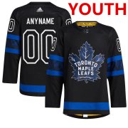 Cheap Youth adidas Black Authentic Toronto Maple Leafs x drew house Alternate Custom NHL Jerseys