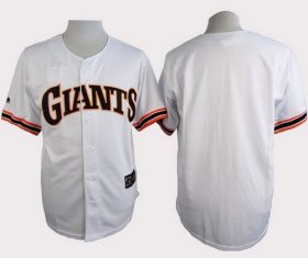 Wholesale Cheap Giants Blank White 1989 Turn Back The Clock Stitched MLB Jersey