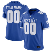 Wholesale Cheap Mens Kentucky Wildcats CUSTOM ROYAL Nike NCAA COLLEGE FOOTBALL Stitched JERSEY