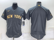 Wholesale Men's New York Yankees Blank Grey 2022 All Star Stitched Flex Base Nike Jersey