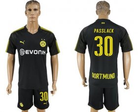 Wholesale Cheap Dortmund #30 Passlack Away Soccer Club Jersey