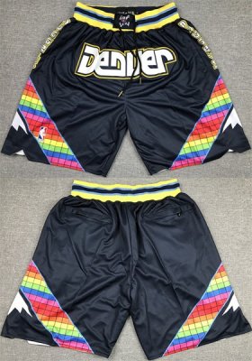 Wholesale Cheap Men\'s Denver Nuggets Navy Shorts (Run Smaller)
