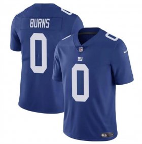 Cheap Men\'s New York Giants #0 Brian Burns Blue Vapor Untouchable Limited Football Stitched Jersey