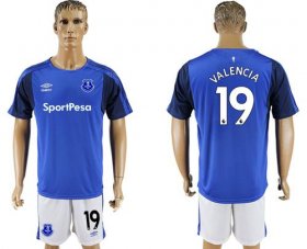Wholesale Cheap Everton #19 Valencia Home Soccer Club Jersey