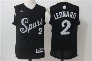 Wholesale Cheap Men's San Antonio Spurs #2 Kawhi Leonard adidas Black 2016 Christmas Day Stitched NBA Swingman Jersey