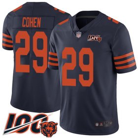 Wholesale Cheap Nike Bears #29 Tarik Cohen Navy Blue Alternate Men\'s Stitched NFL 100th Season Vapor Limited Jersey