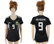 Wholesale Cheap Women's Argentina #9 Kun Aguero Away Soccer Country Jersey